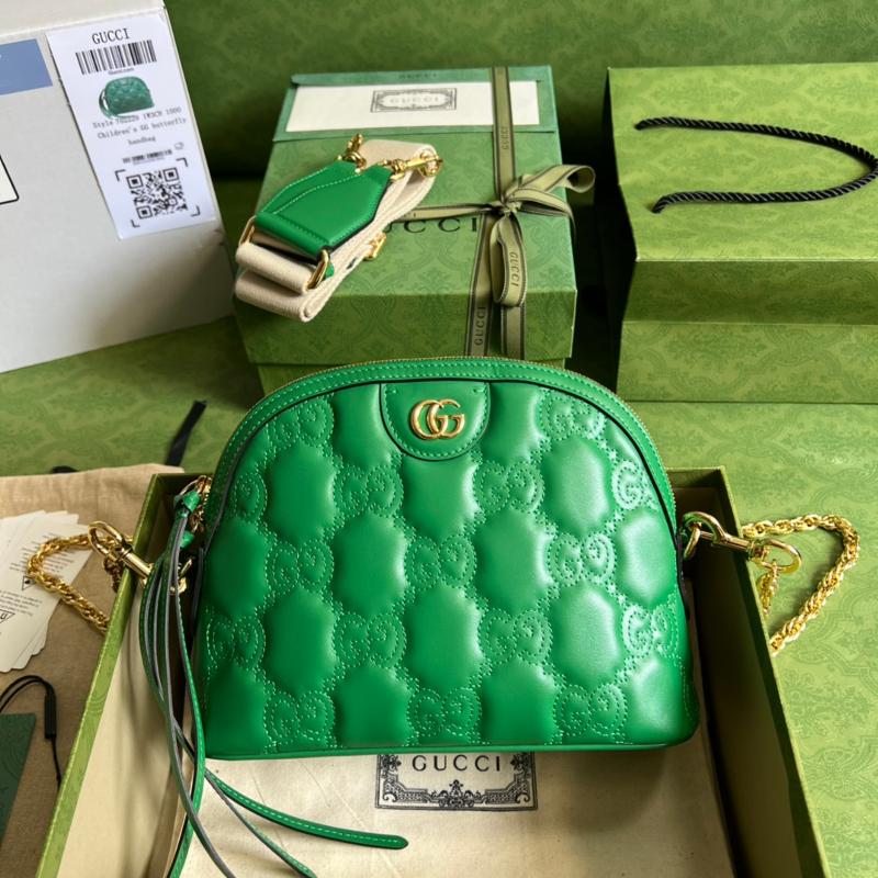 Gucci Shoulder HandBag 702229 Embossed Green